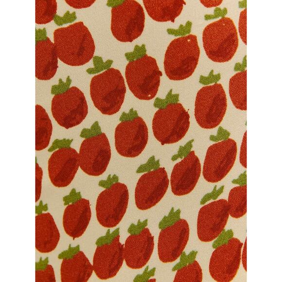 NWT Reformation Women's Avielle Dress Fresh Tomato Print Red Mini Size 10 - Picture 4 of 4